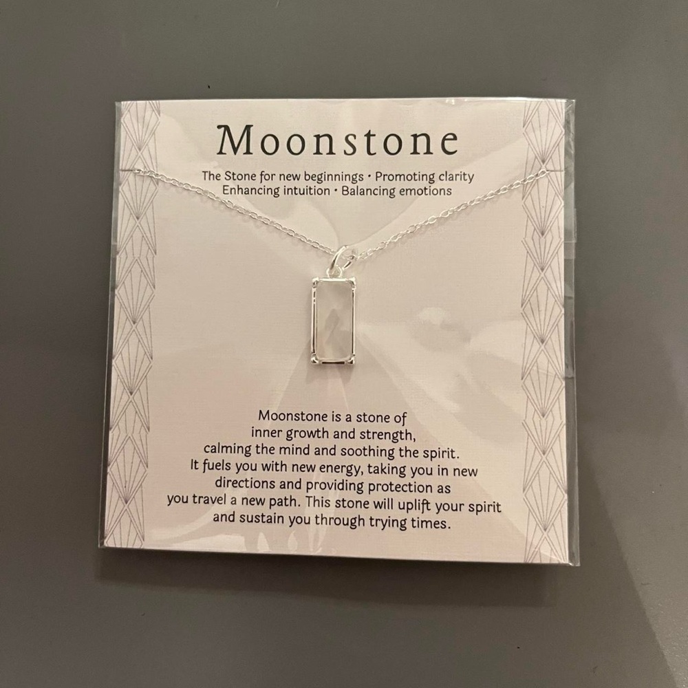 Amazon Silver Moonstone Necklace